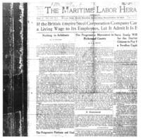 Maritime Labour Herald: November 12, 1921