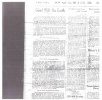Good Will on Earth