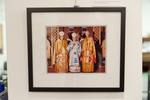 This colour photo shows a more recent version of the icon wall, and taken during a visit of Bishop Borecky, in the early 1980s.
