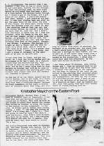 Ronald Caplan interviewed Kris Mayich for the Cape Breton's Magazine about his experiences in WWI.