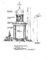 Diagram of purposed Holy Ghost Ukrainian Catholic Parish Bell tower.