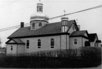 Photograph exterior of the Holy Ghost Ukrainian Catholic Parish  facing North.