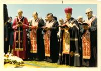 Photograph of a funeral service, Father Zarsky's funeral