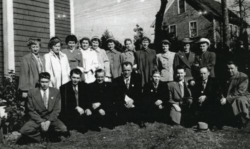 Photograph of Holy Ghost Parish during Bishop's visit