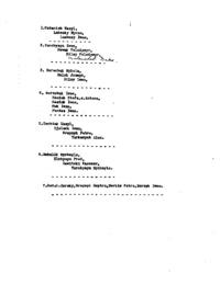 List of names of different community members. In 7 different groups.