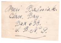 Address for Meri Basiniak in Glace Bay, NS