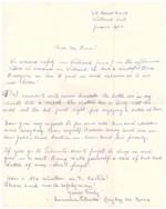 Letter to Mr. Kuna from Lawrence Petrusha and his arrival to Welland, Ont.