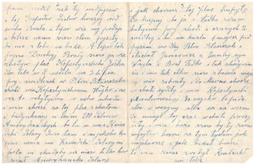 Correspondence between Joseph Kuna and family.