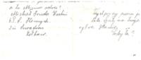 Part of a letter to Joseph Kuna from Michol Gru[??] Hachim