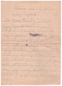 Letter to Joseph Kuna from Poland in 1947, letter is written in Polish.