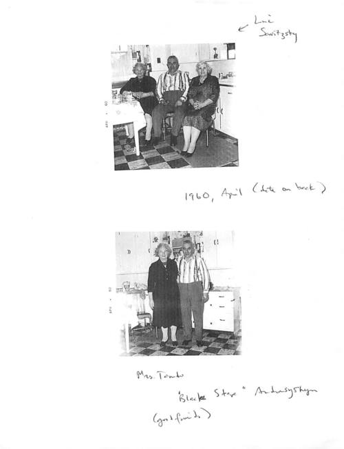 L. Sawitzski, Tomko and Andrusyshyn at house.