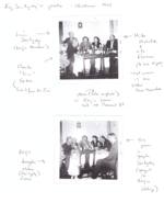 (2) photographs of Christmas 1955 of the Sawitzski Family.