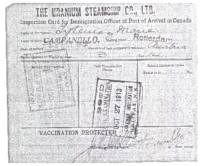 Immigration Card for Marie Lytewicz