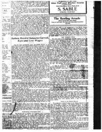 1. General  2. Dominion Steel's Net Earning  3. Profiteering of Dominion Steel  4. Coal Company Stores  5. Cost of Living and Wages  6. Advice to the Sydney Record.; Article exploring many aspects of of life of the worker in 1920's Sydney. Wage, Company Store and contextual information provided.
