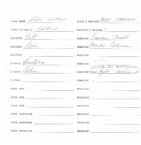 Family genealogical records of John Evasuk, including wife’s maiden name, brother, sister and their spouses' information as well as any children.