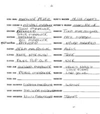 Family genealogical records of Peter Marenick, including wife’s maiden name, brother, sister and their spouses' information as well as any children.