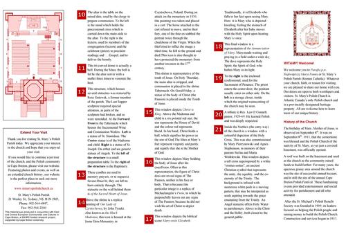 St. Mary's Polish Church Brochure Legal Size Page 002
